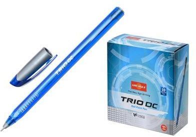 Ручка шариковая, синяя, 0,7 мм, масляная, UNI MAX TRIO DC