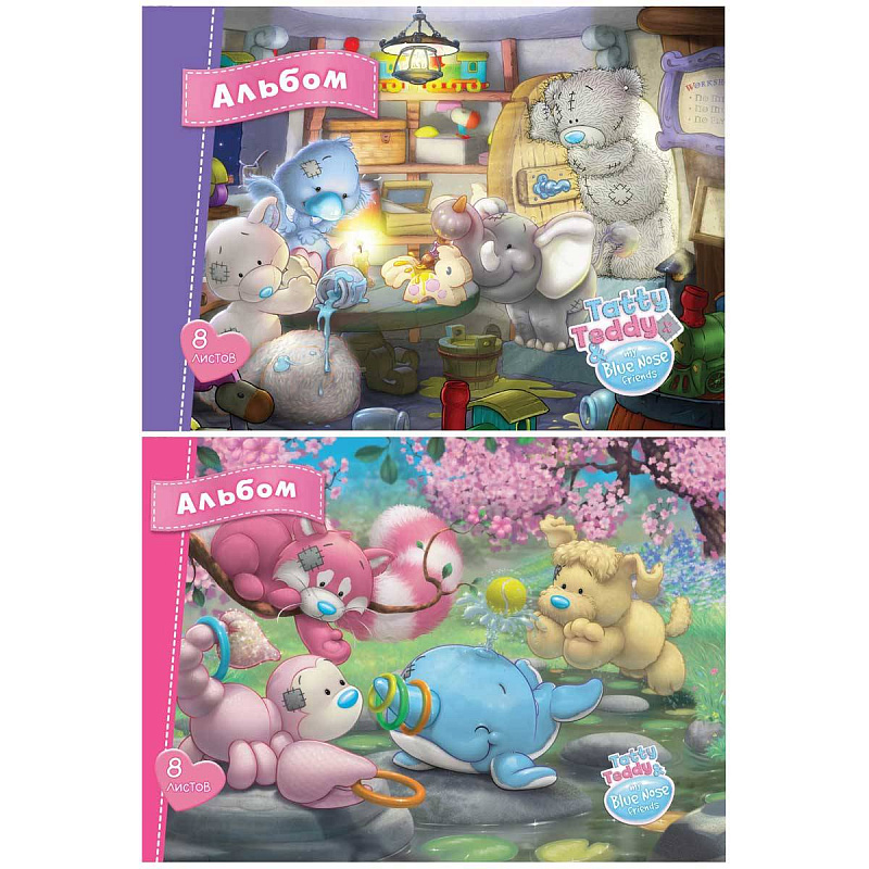 Альбом для рисования, 8л, TATTY TEDDY. ACTION
