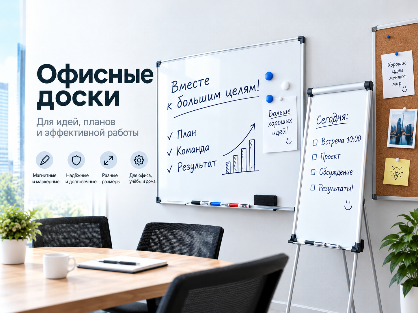 Виды офисных досок: какую выбрать для офиса?