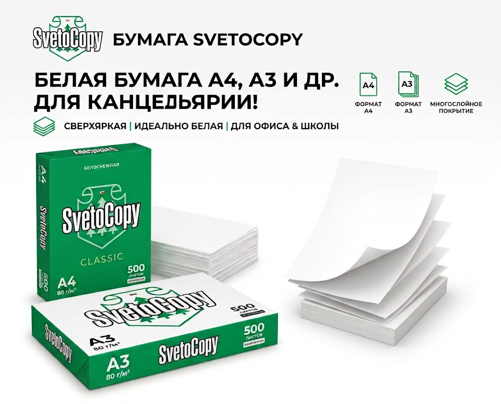 Белая бумага для офиса: как правильно выбрать A4, A3 или A5