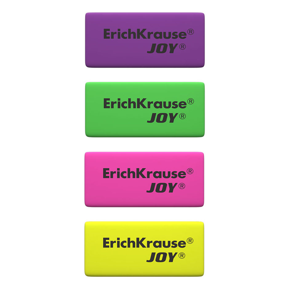 Ластик ассорти 50х22х12мм мягкий гипоаллергенный JOY ERICH KRAUSE