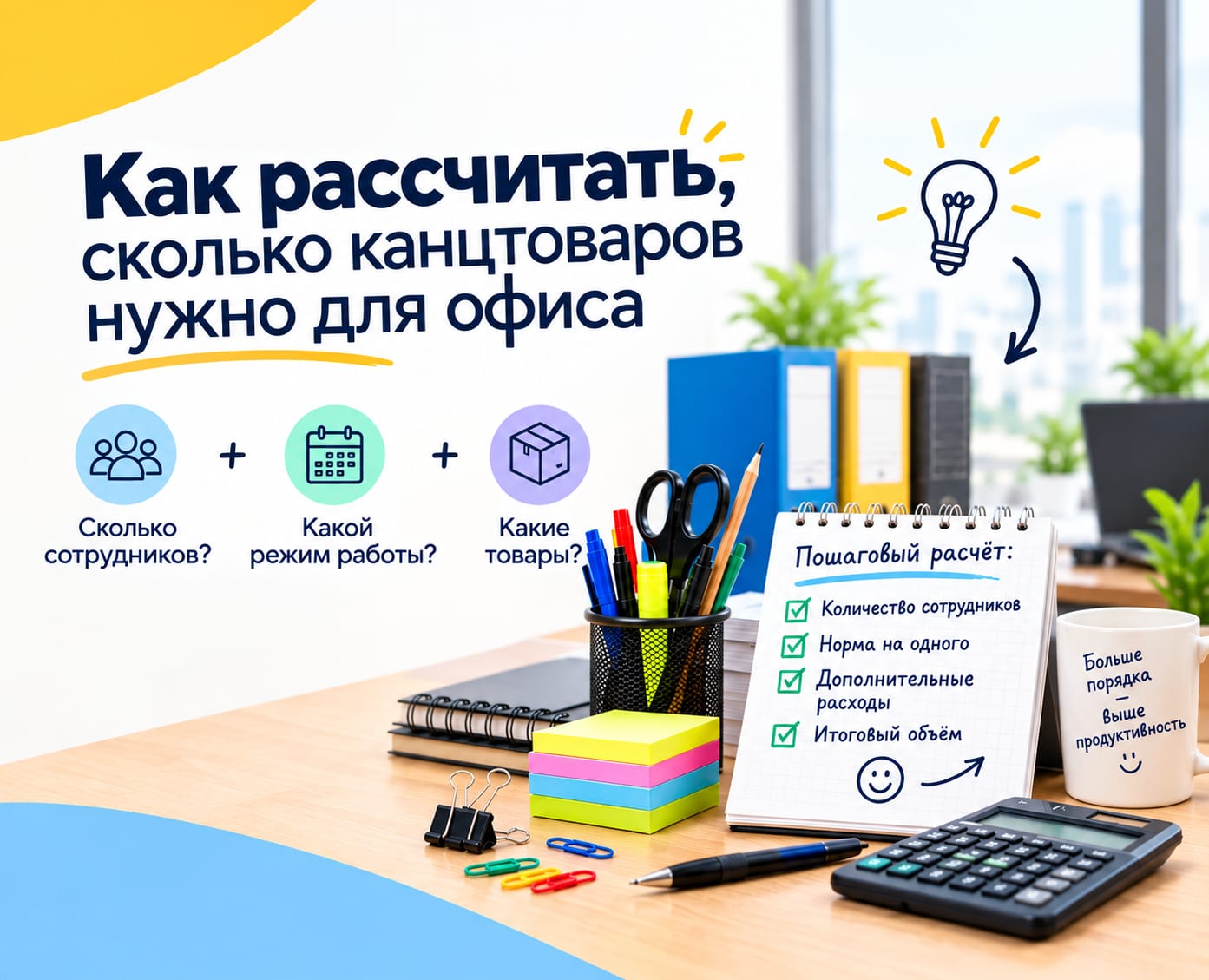 Как рассчитать, сколько канцтоваров нужно для офиса