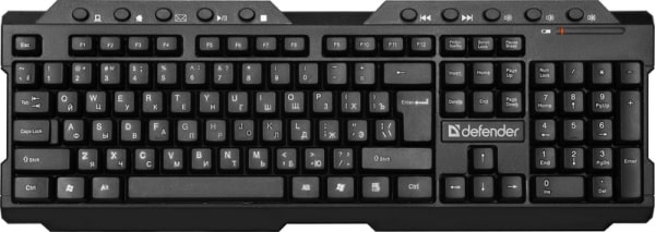 Клавиатура беспроводная Defender Element HB-195 RU черный
